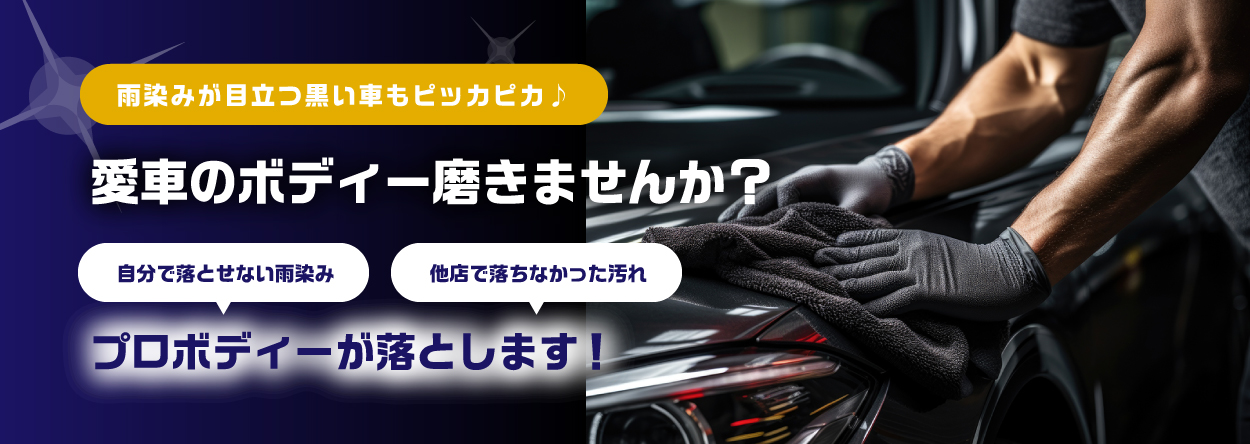 愛車のボディーを磨きませんか?