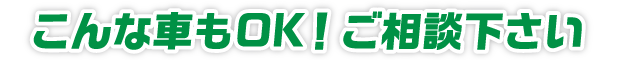 こんな車もOK!ご相談下さい